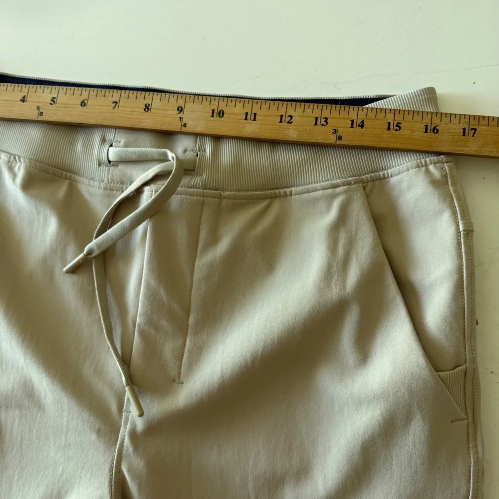 Birddogs XL Khaki Tan Lined Jogger Pants Performance Athletic Drawstring Pockets